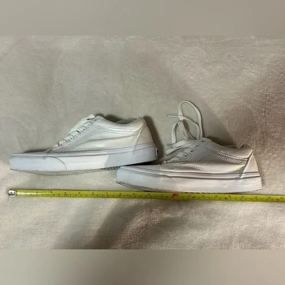 Vans white skate shoes women's 8.5 Men's 7 lace summer casual - Picture 4 of 7